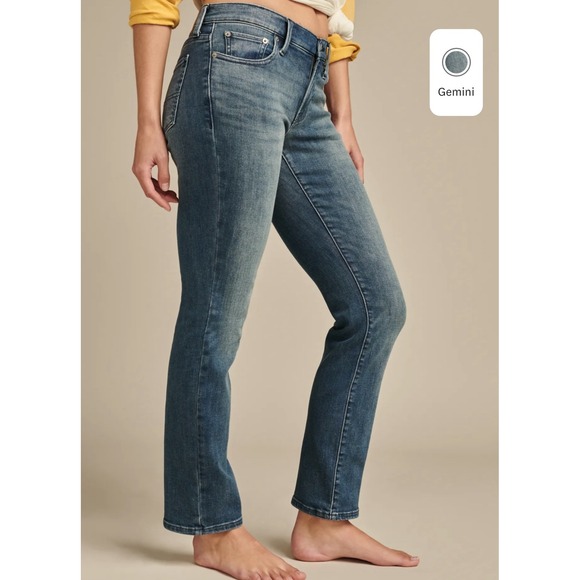 Lucky Brand Mid-Rise Sweet Straight Jeans Women's Denim NWT Size 4/W27 - Picture 4 of 6